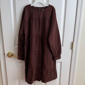 Zara Red and Black Checkered Shirt